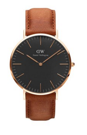 Daniel Wellington Classic Black Durham 40mm Rose Gold Watch Argento.com